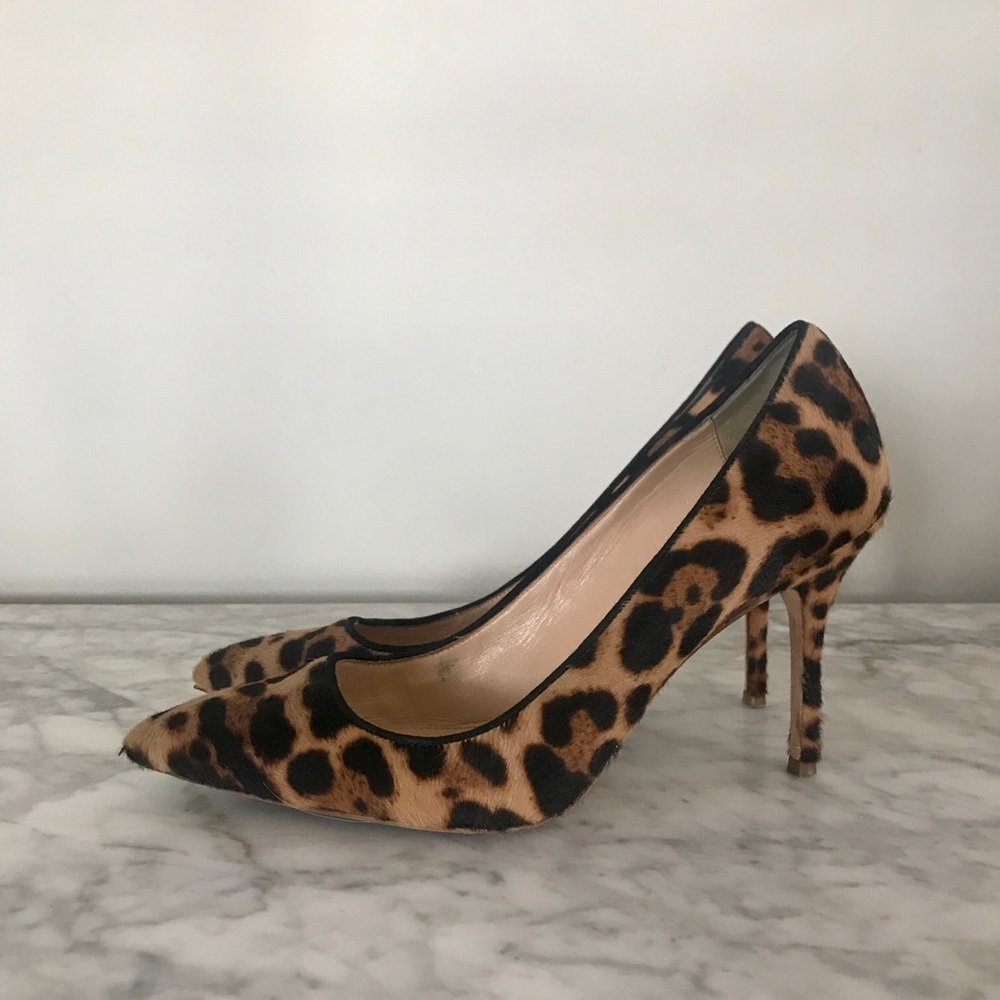J. Crew Elsie Pumps in Leopard Calf Hair - Size 7 - Picture 2 of 6